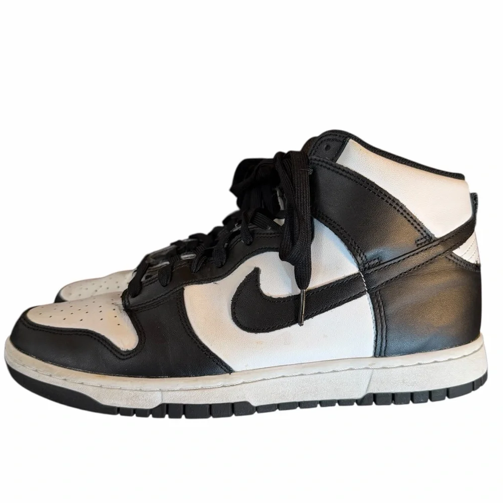 Black & White High-Top Men’s Sneakers